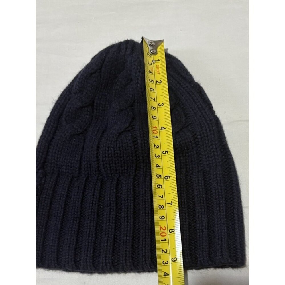 Uniqlo Winter Hat Boy/Girl Blue Ribbed Stretch Heat-Tech Knit Beanie, One size - Picture 11 of 12